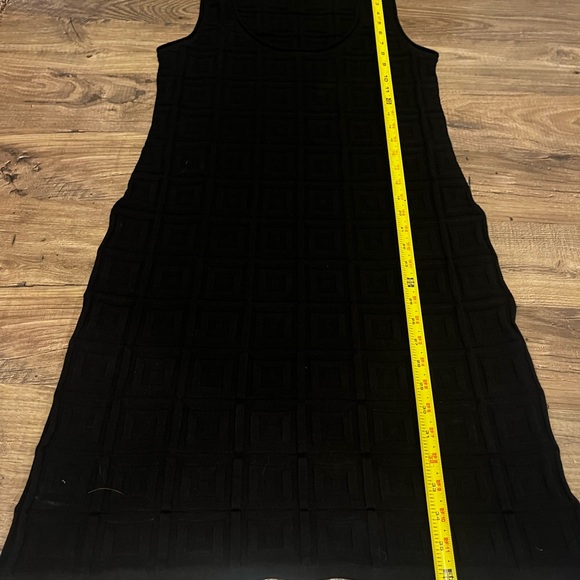 Biana's Vera Square Detail Knit Sheath Dress in Black - Picture 10 of 10